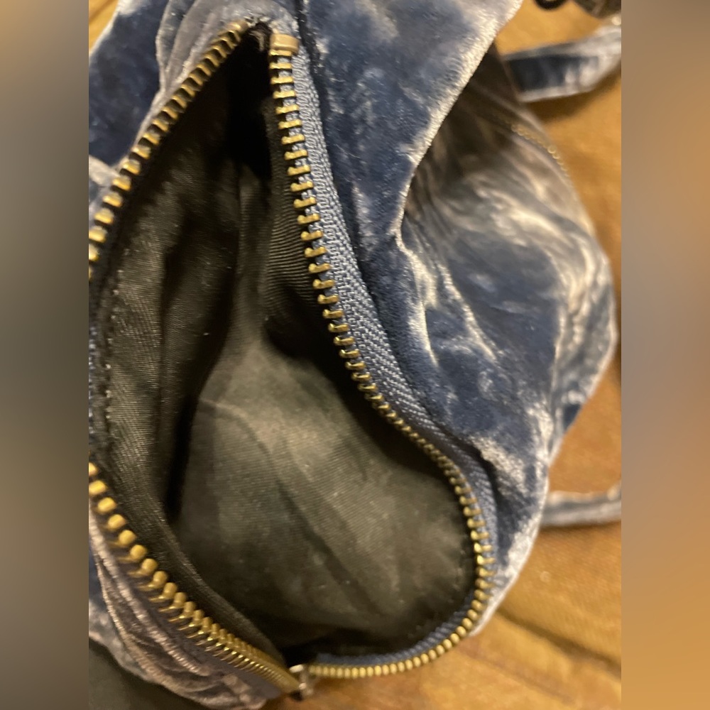 REBECCA MINKOFF Julian Convertible Crushed Velvet Backpack - Picture 7 of 9